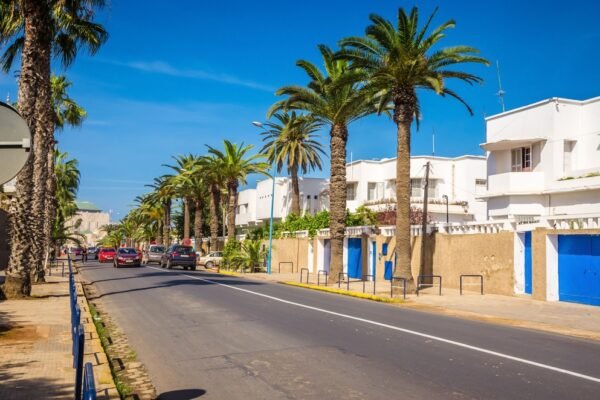 Typical,Street,Of,Casablanca,,Morocco.,Downtown,Of,Casablanca